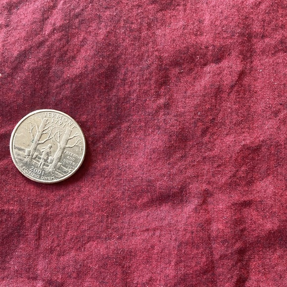 Elegant Cotton-Light Weight Linenish Look Burgundy Dress - Picture 15 of 16